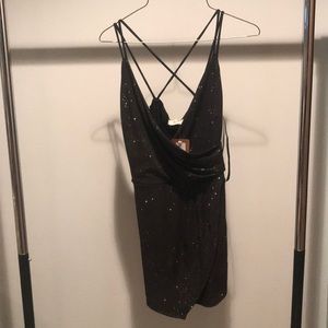 Em & Elle black sparkly romper